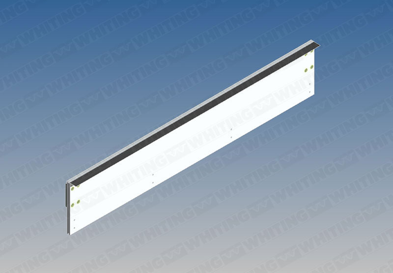 Top Panel - 3/4` Plastic With Tongue and Groove Joint - With Top Seal and Closure Brackets